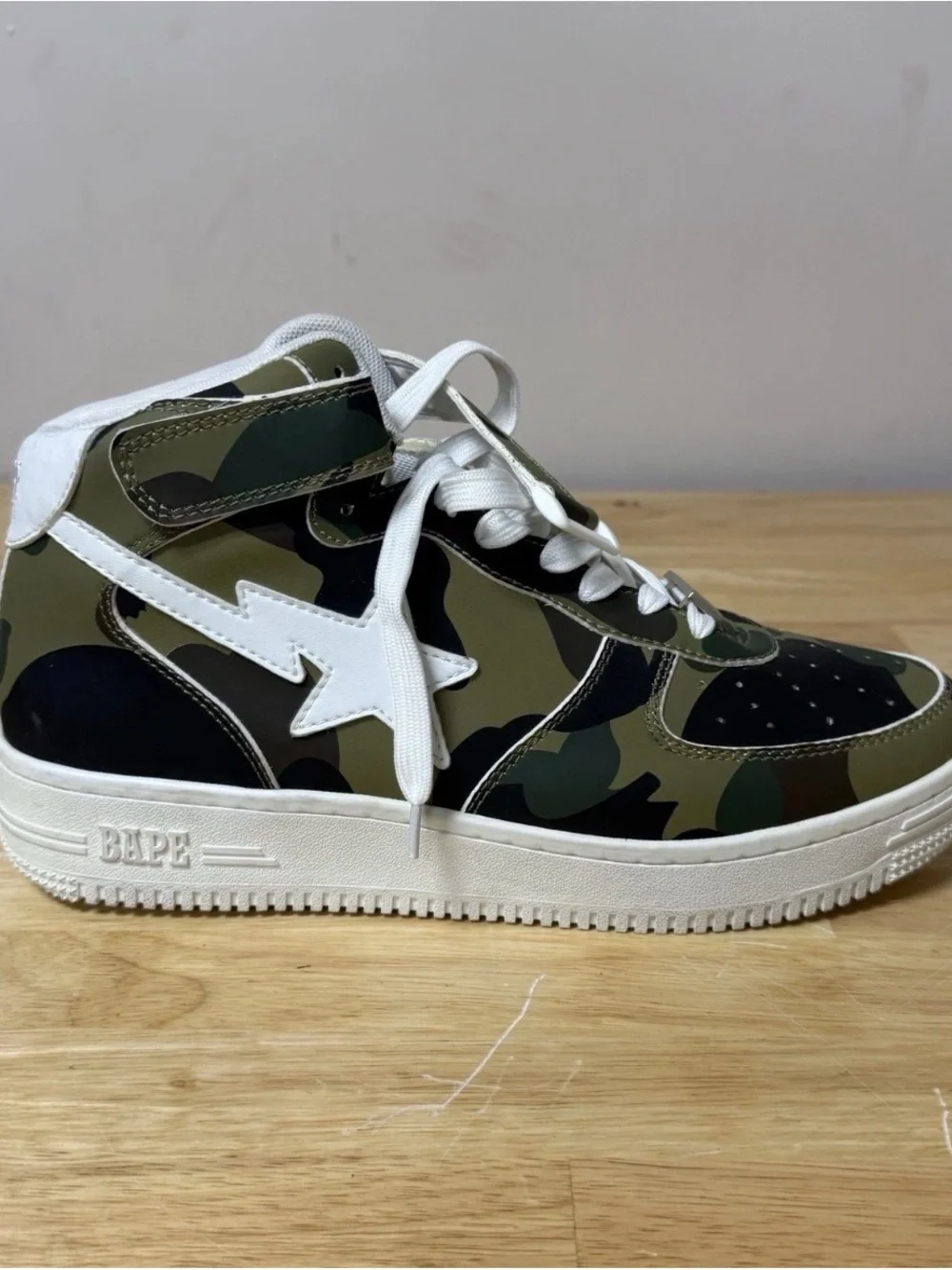 Bape 1st Camo Bapesta Highs Size 10